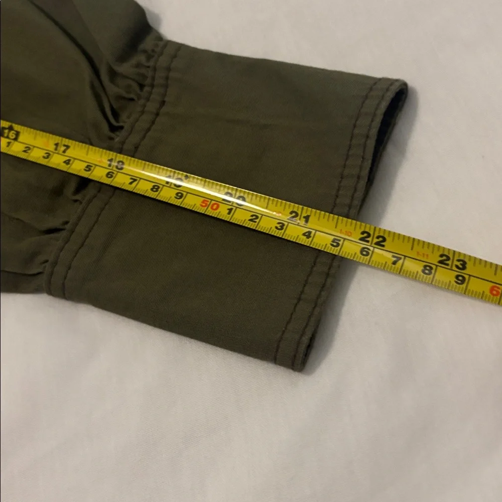 Circus NY Zip Front Long Sleeve Utility Minidress Burnt Olive SZ XL boho western - Picture 9 of 12